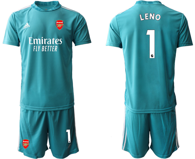 Men 2020-2021 club Arsenal blue goalkeeper #1 Soccer Jerseys1